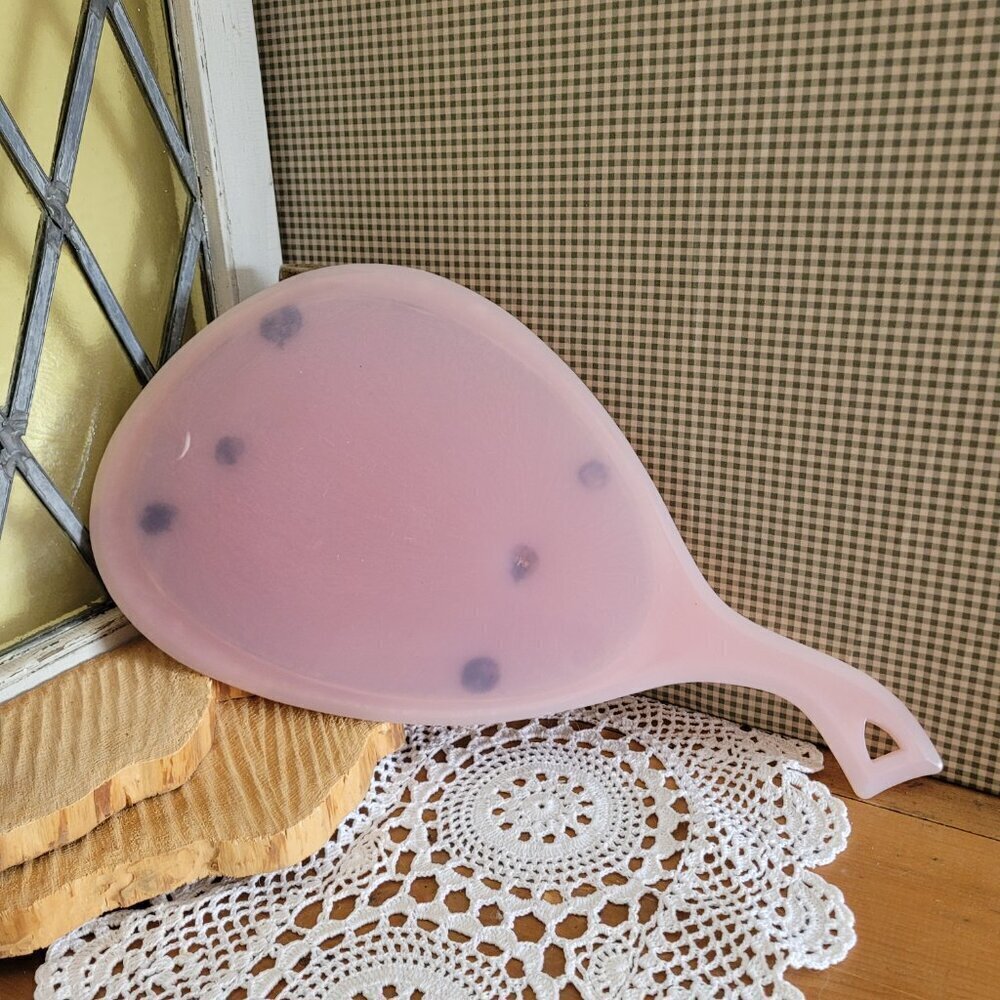 Vintage Large Vanity Teardrop Hand Mirror - Picture 5 of 10